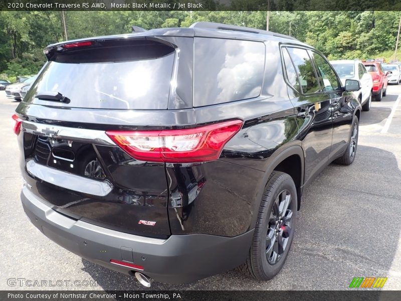Mosaic Black Metallic / Jet Black 2020 Chevrolet Traverse RS AWD