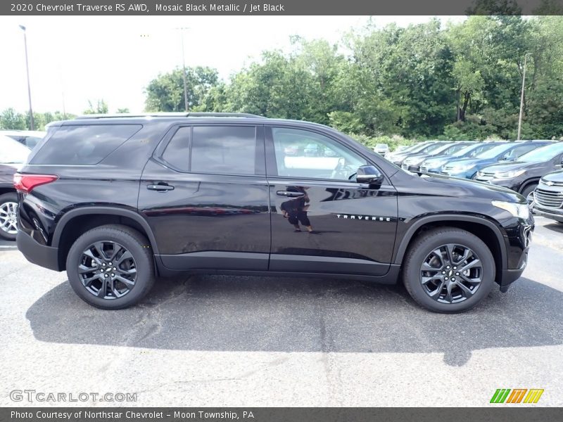Mosaic Black Metallic / Jet Black 2020 Chevrolet Traverse RS AWD