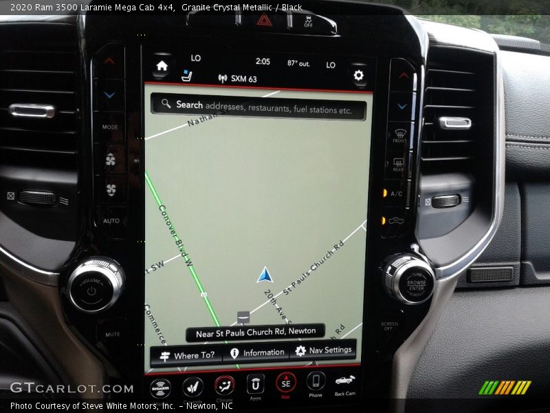 Navigation of 2020 3500 Laramie Mega Cab 4x4