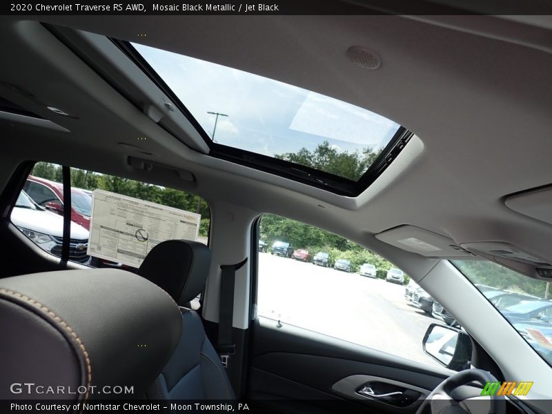 Mosaic Black Metallic / Jet Black 2020 Chevrolet Traverse RS AWD