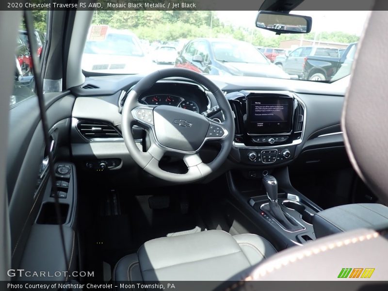 Mosaic Black Metallic / Jet Black 2020 Chevrolet Traverse RS AWD