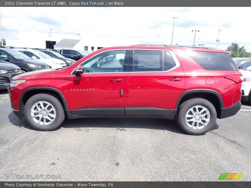 Cajun Red Tintcoat / Jet Black 2020 Chevrolet Traverse LT AWD
