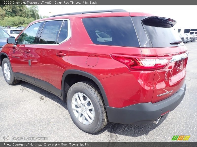 Cajun Red Tintcoat / Jet Black 2020 Chevrolet Traverse LT AWD