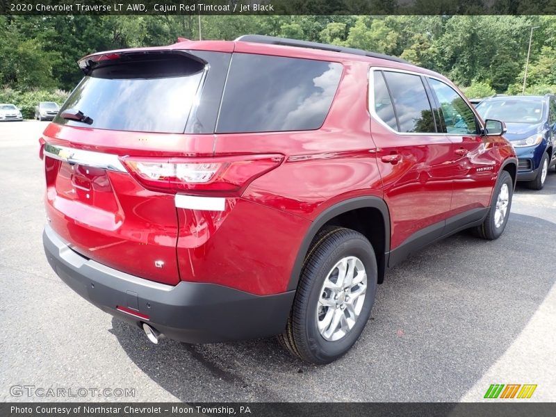Cajun Red Tintcoat / Jet Black 2020 Chevrolet Traverse LT AWD