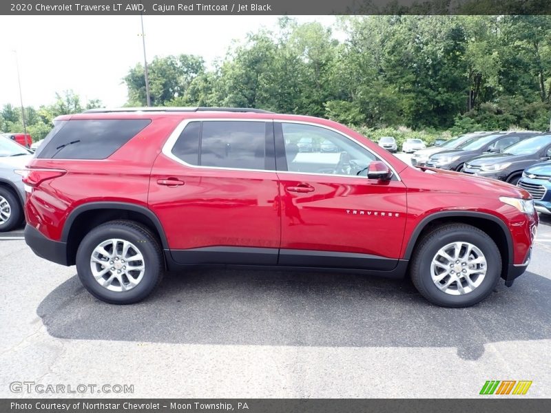 Cajun Red Tintcoat / Jet Black 2020 Chevrolet Traverse LT AWD