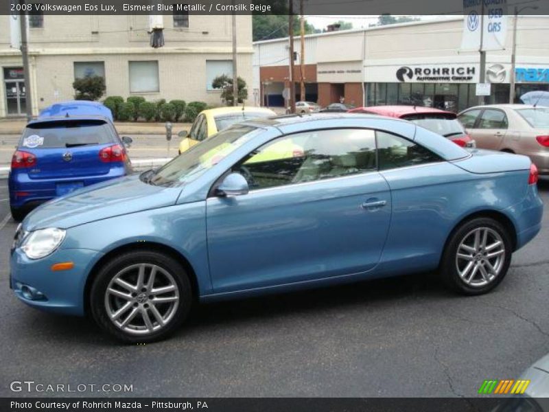 Eismeer Blue Metallic / Cornsilk Beige 2008 Volkswagen Eos Lux
