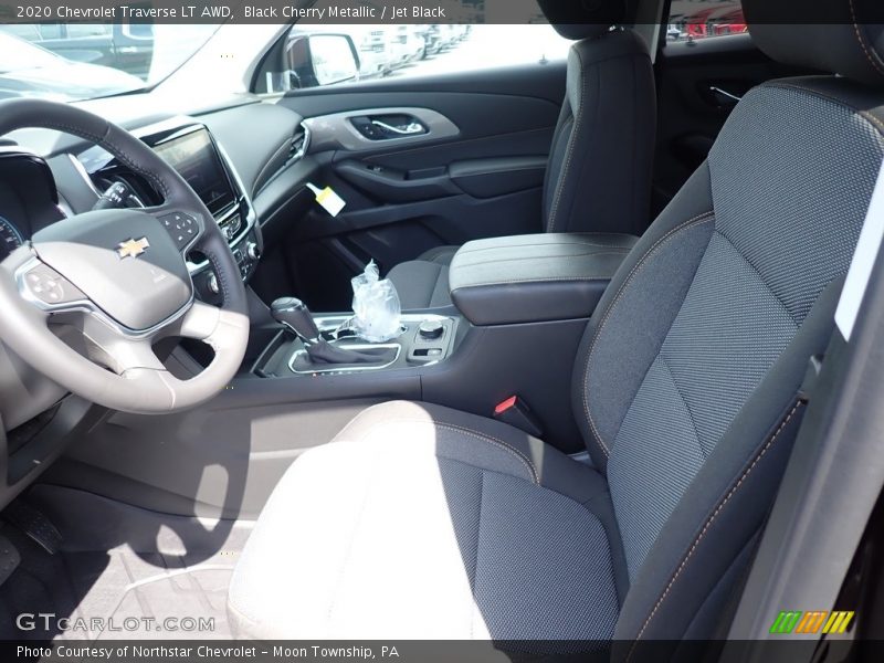 Black Cherry Metallic / Jet Black 2020 Chevrolet Traverse LT AWD