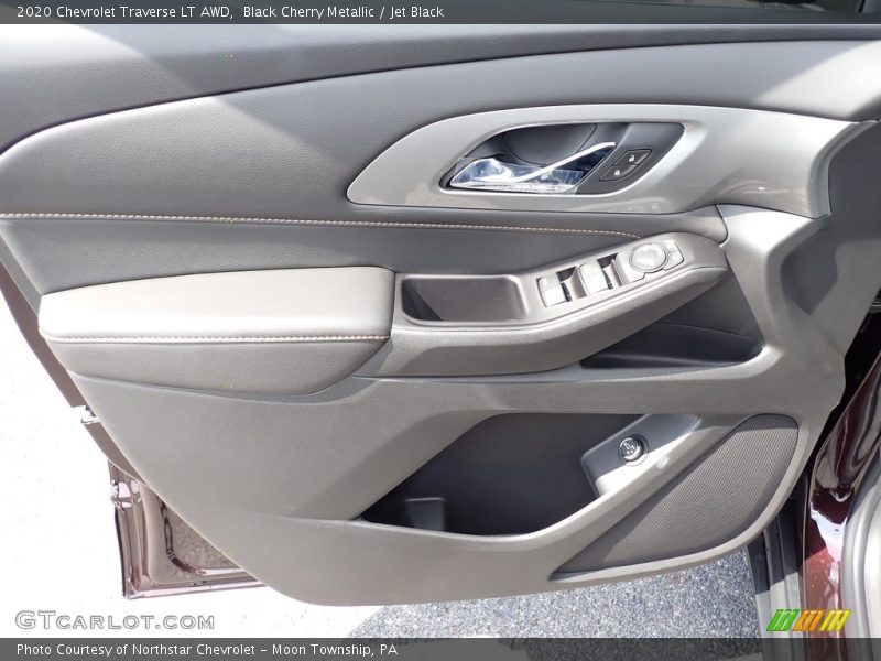 Black Cherry Metallic / Jet Black 2020 Chevrolet Traverse LT AWD