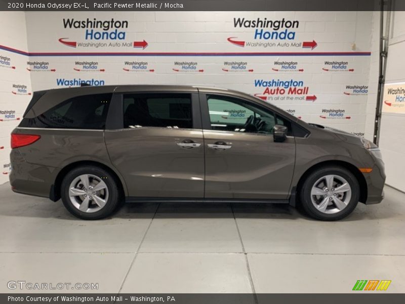 Pacific Pewter Metallic / Mocha 2020 Honda Odyssey EX-L
