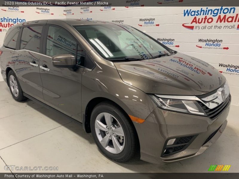 Pacific Pewter Metallic / Mocha 2020 Honda Odyssey EX-L