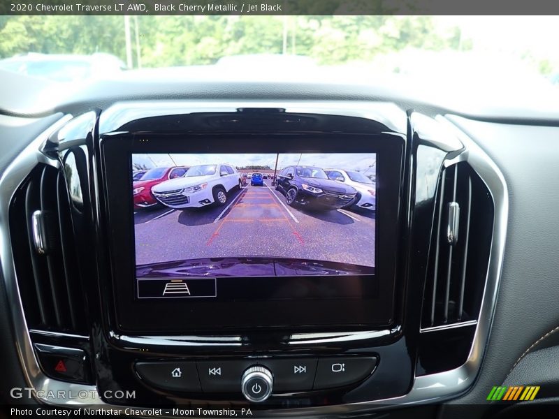 Black Cherry Metallic / Jet Black 2020 Chevrolet Traverse LT AWD