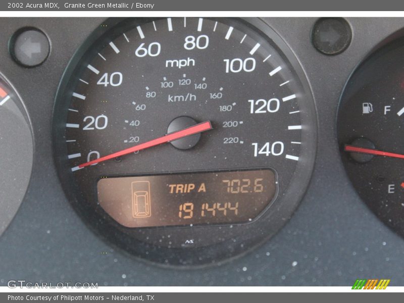 Granite Green Metallic / Ebony 2002 Acura MDX