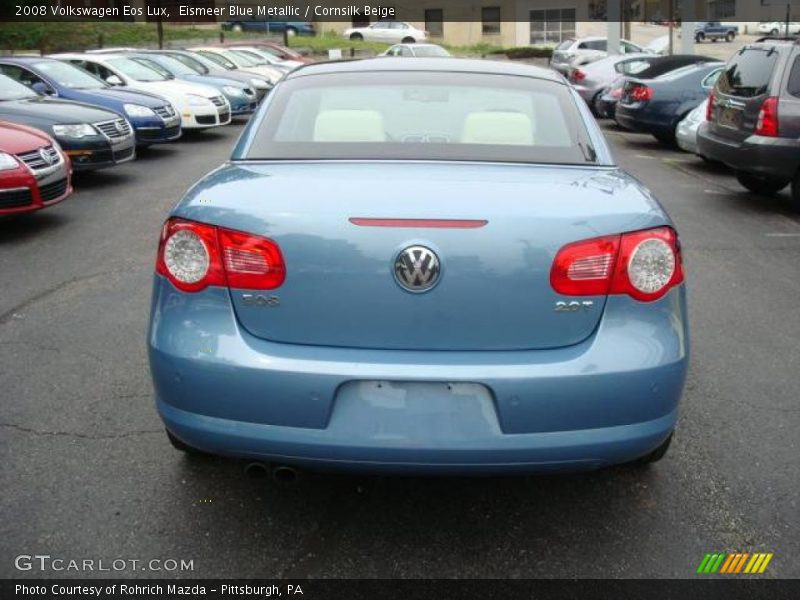 Eismeer Blue Metallic / Cornsilk Beige 2008 Volkswagen Eos Lux