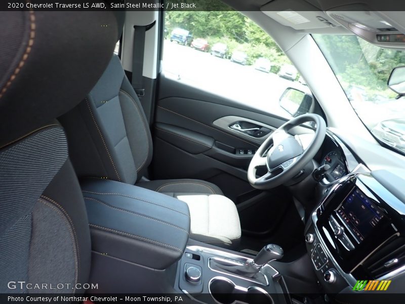 Satin Steel Metallic / Jet Black 2020 Chevrolet Traverse LS AWD