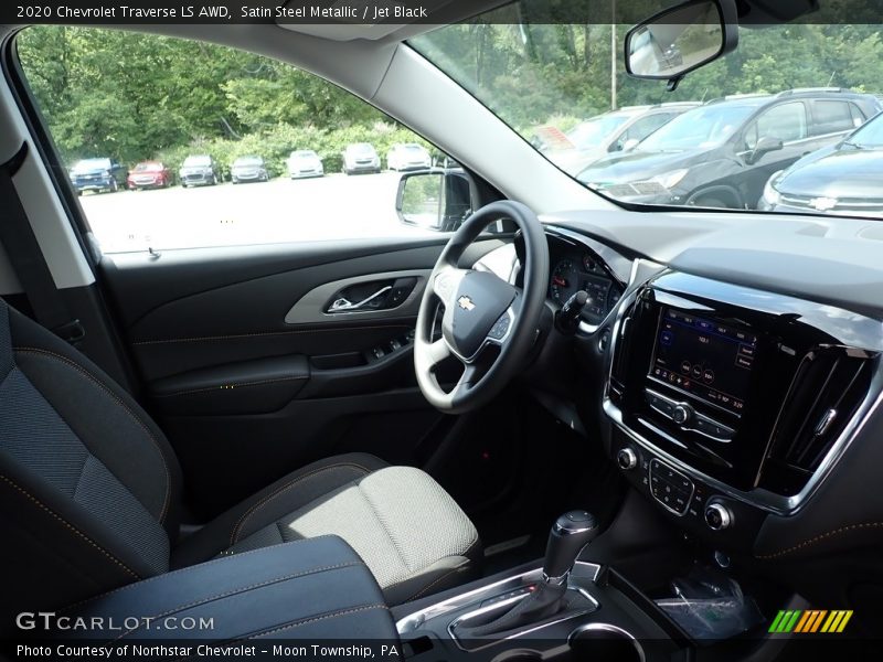 Satin Steel Metallic / Jet Black 2020 Chevrolet Traverse LS AWD