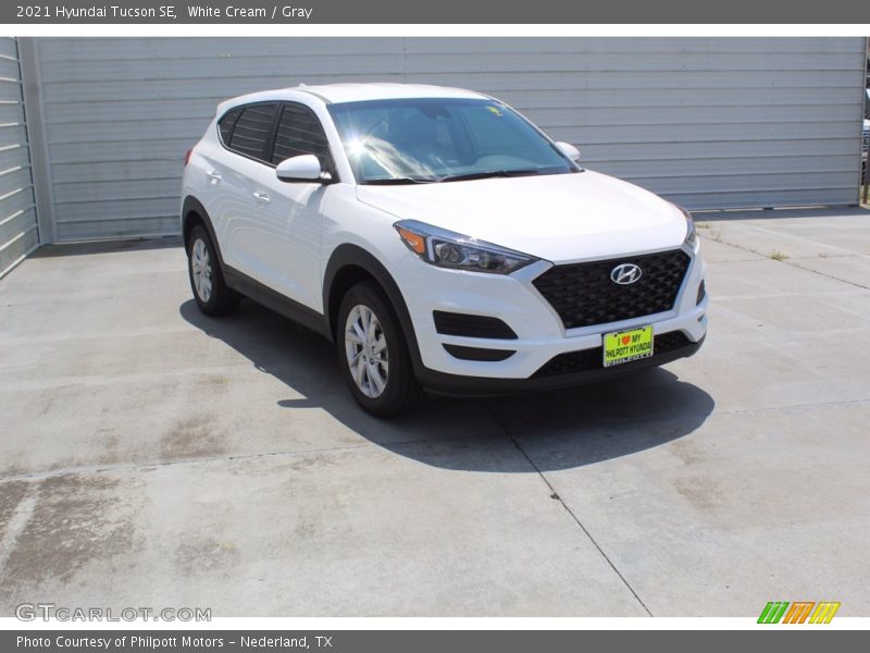 White Cream / Gray 2021 Hyundai Tucson SE