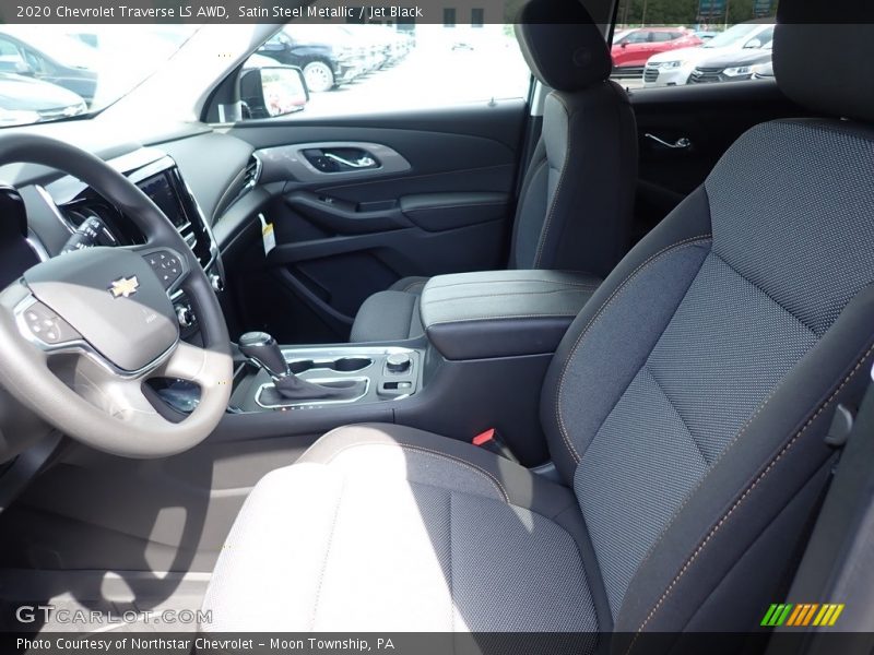 Satin Steel Metallic / Jet Black 2020 Chevrolet Traverse LS AWD