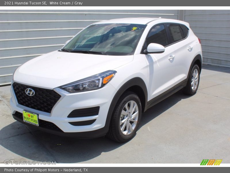 White Cream / Gray 2021 Hyundai Tucson SE