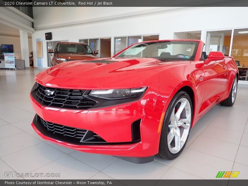 Red Hot / Jet Black 2020 Chevrolet Camaro LT Convertible