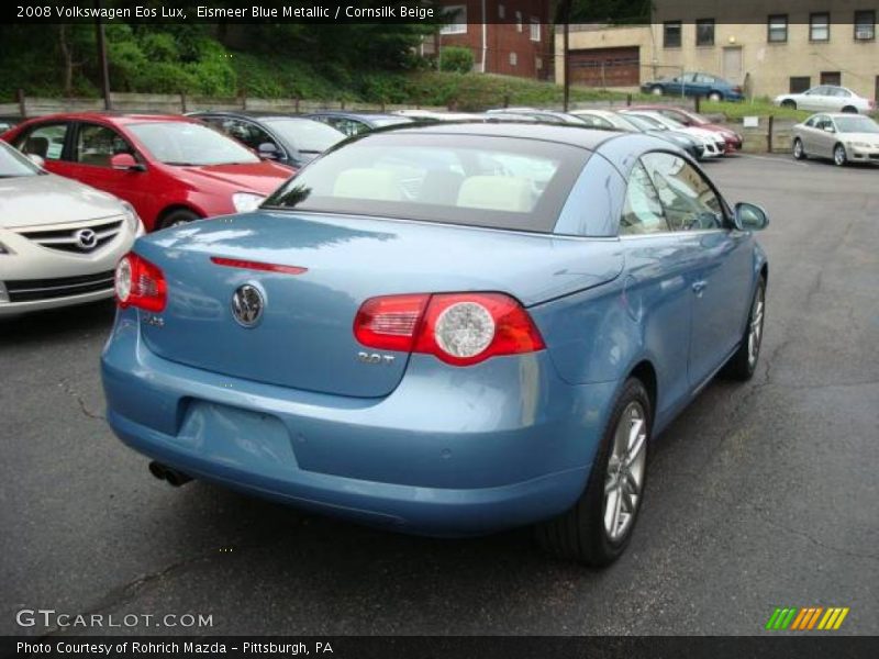Eismeer Blue Metallic / Cornsilk Beige 2008 Volkswagen Eos Lux
