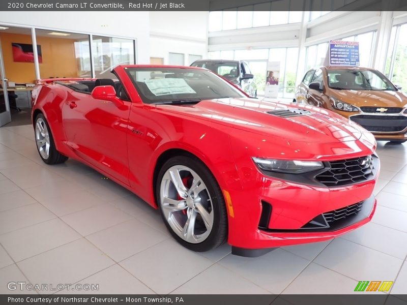 Red Hot / Jet Black 2020 Chevrolet Camaro LT Convertible