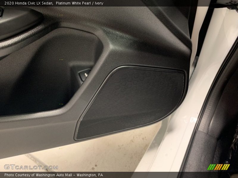Platinum White Pearl / Ivory 2020 Honda Civic LX Sedan