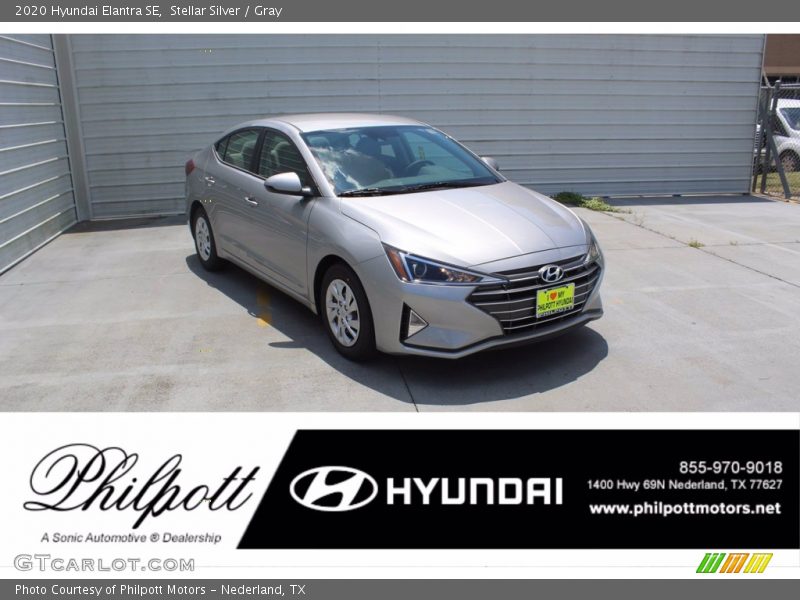 Stellar Silver / Gray 2020 Hyundai Elantra SE