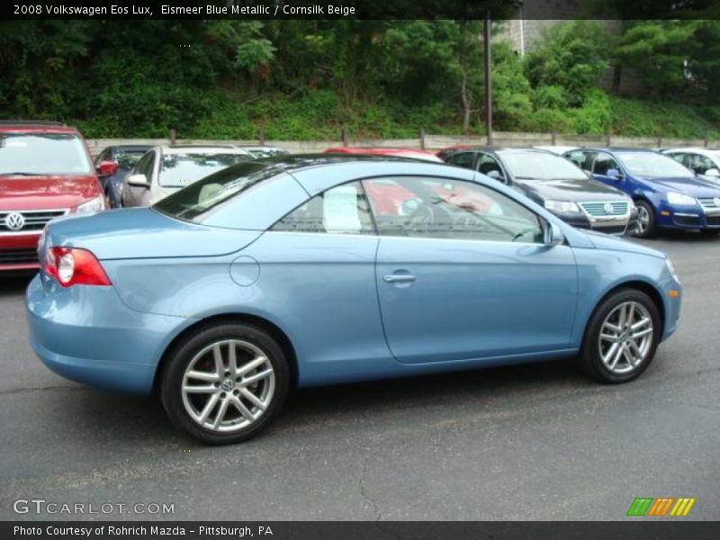 Eismeer Blue Metallic / Cornsilk Beige 2008 Volkswagen Eos Lux
