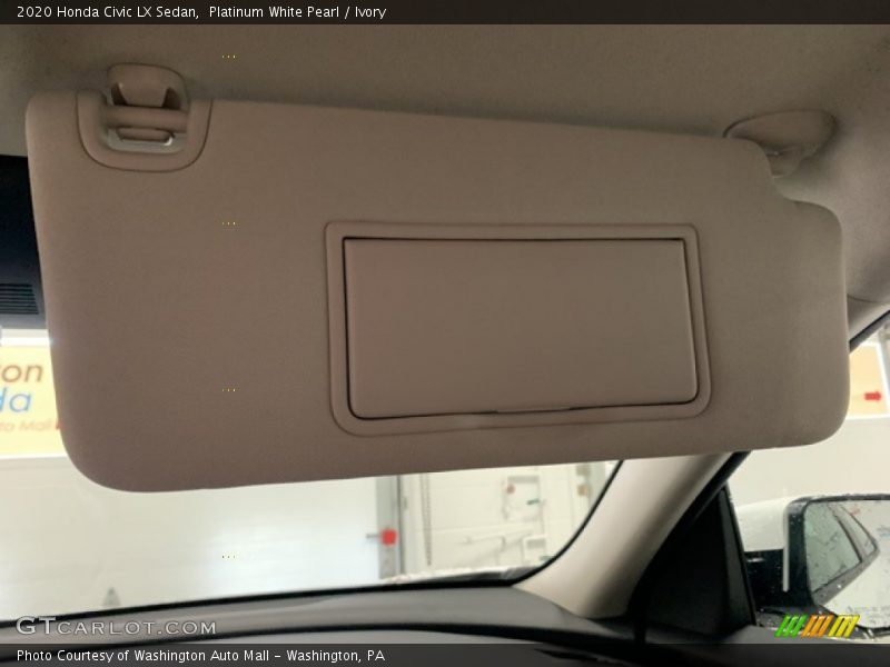 Platinum White Pearl / Ivory 2020 Honda Civic LX Sedan