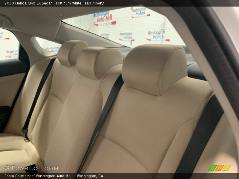 Platinum White Pearl / Ivory 2020 Honda Civic LX Sedan