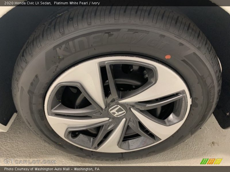 Platinum White Pearl / Ivory 2020 Honda Civic LX Sedan