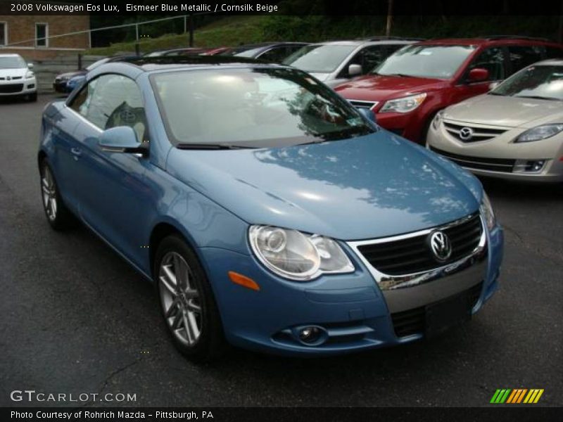 Eismeer Blue Metallic / Cornsilk Beige 2008 Volkswagen Eos Lux