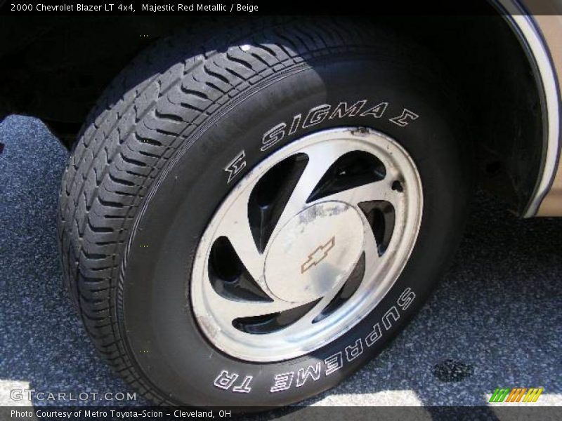 Majestic Red Metallic / Beige 2000 Chevrolet Blazer LT 4x4