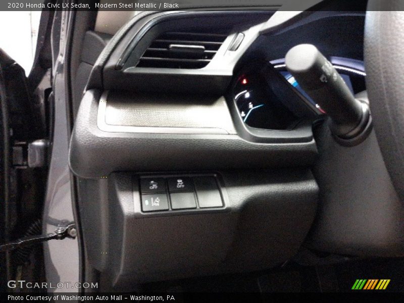 Modern Steel Metallic / Black 2020 Honda Civic LX Sedan