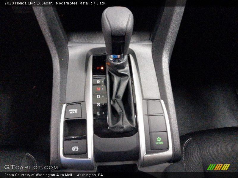 Modern Steel Metallic / Black 2020 Honda Civic LX Sedan