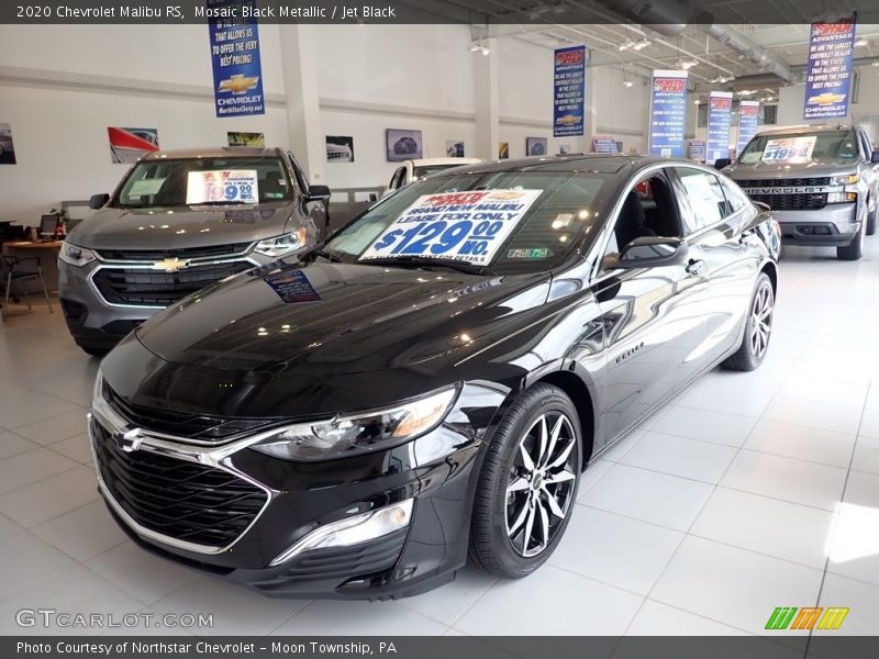 Mosaic Black Metallic / Jet Black 2020 Chevrolet Malibu RS