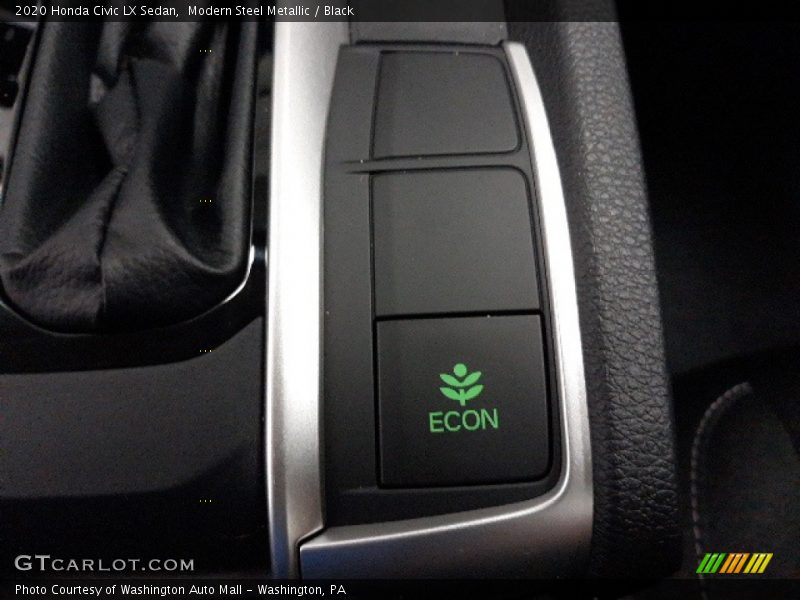 Modern Steel Metallic / Black 2020 Honda Civic LX Sedan