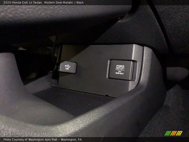 Modern Steel Metallic / Black 2020 Honda Civic LX Sedan