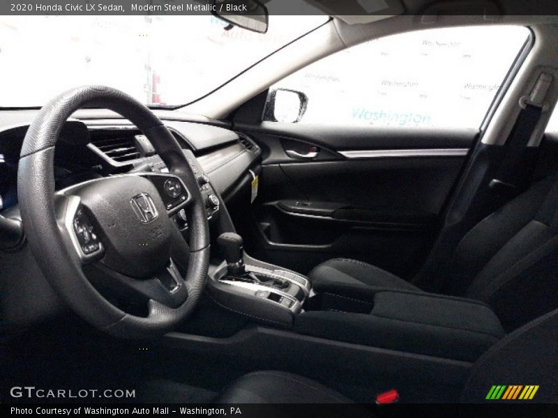 Modern Steel Metallic / Black 2020 Honda Civic LX Sedan