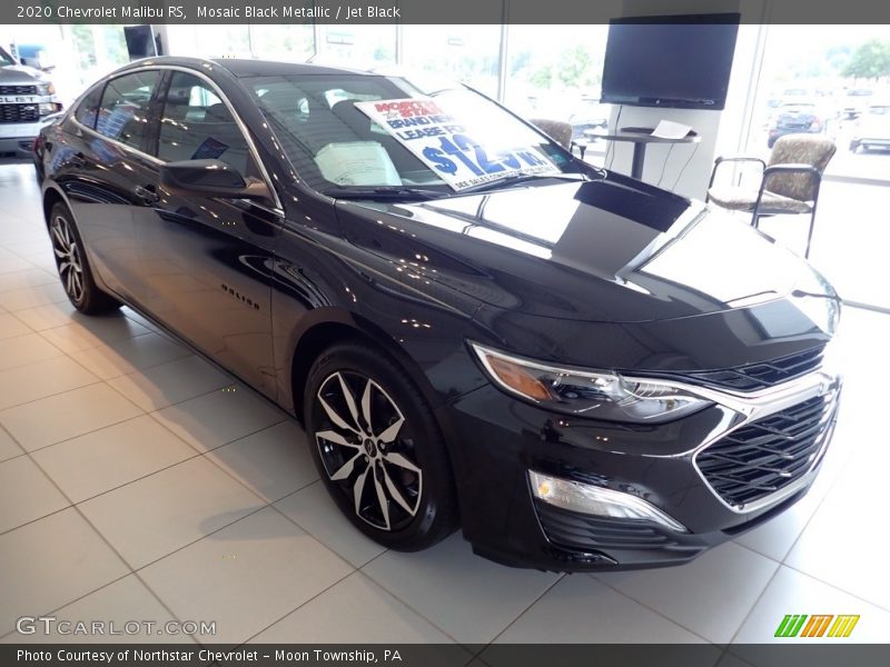 Mosaic Black Metallic / Jet Black 2020 Chevrolet Malibu RS