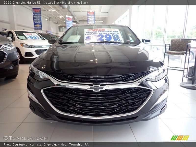 Mosaic Black Metallic / Jet Black 2020 Chevrolet Malibu RS