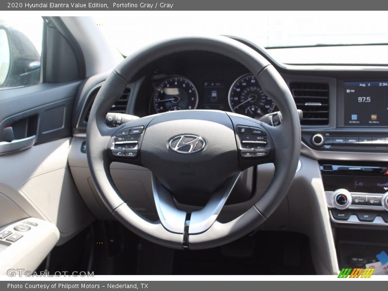 Portofino Gray / Gray 2020 Hyundai Elantra Value Edition