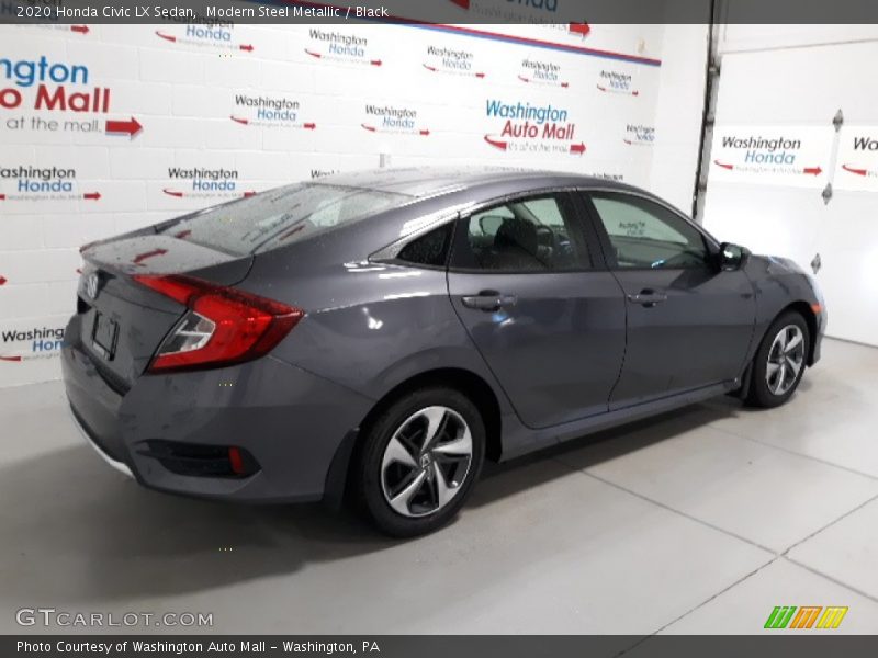 Modern Steel Metallic / Black 2020 Honda Civic LX Sedan