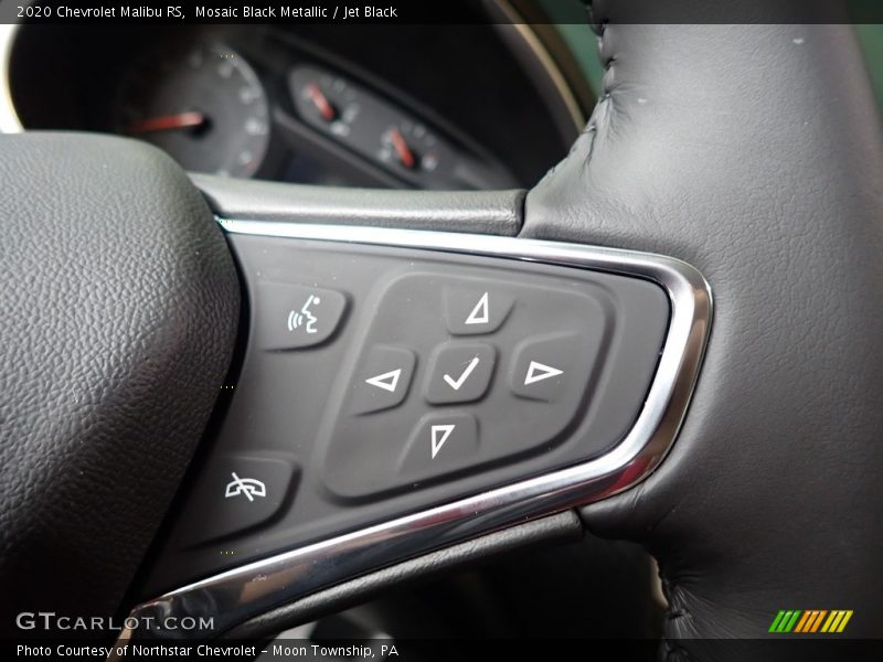 Mosaic Black Metallic / Jet Black 2020 Chevrolet Malibu RS