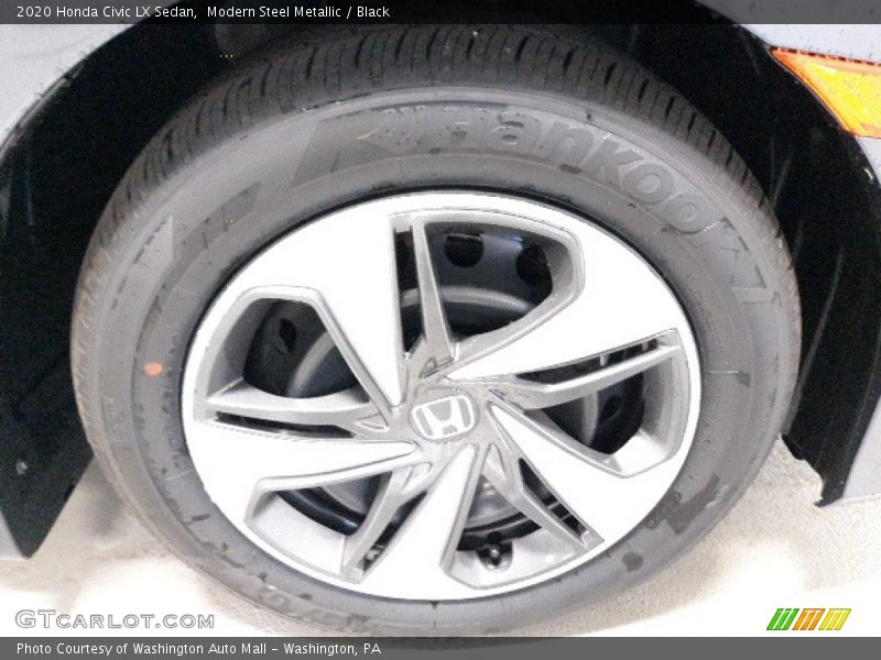 Modern Steel Metallic / Black 2020 Honda Civic LX Sedan