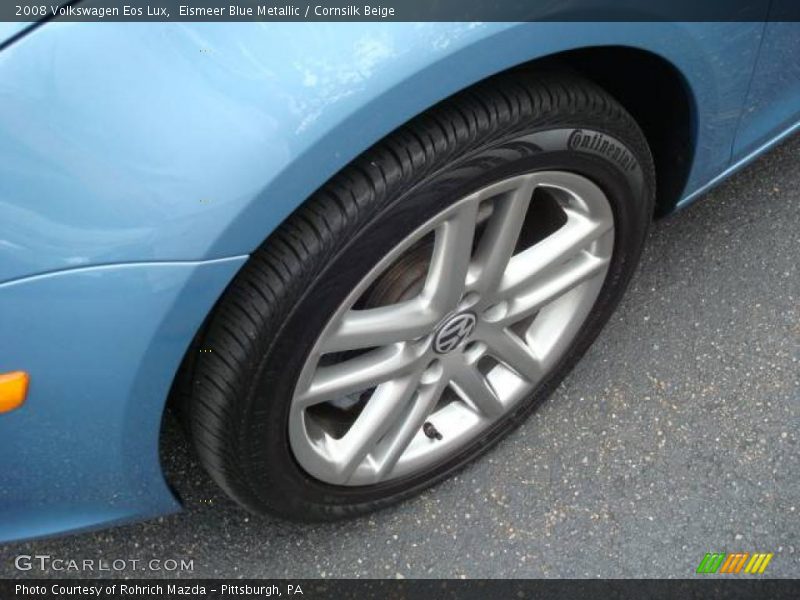 Eismeer Blue Metallic / Cornsilk Beige 2008 Volkswagen Eos Lux