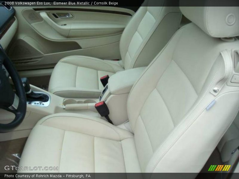 Eismeer Blue Metallic / Cornsilk Beige 2008 Volkswagen Eos Lux
