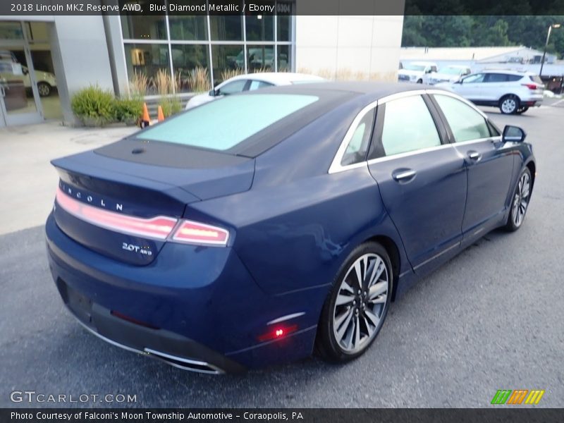Blue Diamond Metallic / Ebony 2018 Lincoln MKZ Reserve AWD