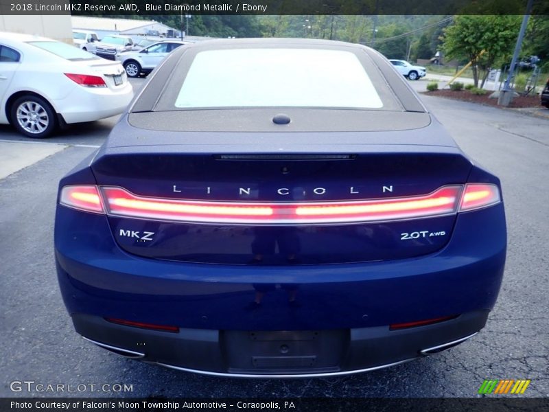 Blue Diamond Metallic / Ebony 2018 Lincoln MKZ Reserve AWD