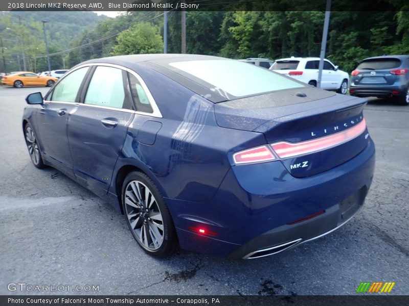 Blue Diamond Metallic / Ebony 2018 Lincoln MKZ Reserve AWD